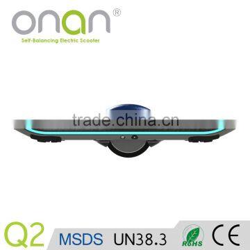 CE, RoHs, FCC Approved One Wheel Battery Motorcycle With Bluetooth and LED Light