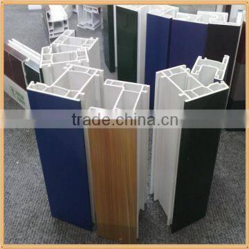 pvc Window Frame WithTriple Glasses/pvc frame/pvc co-extrusion profile