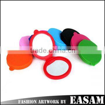 2015 new colorful Silicone make up mirror,Silicone makeup mirror