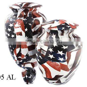 Aluminum American Flag Cremation Urns