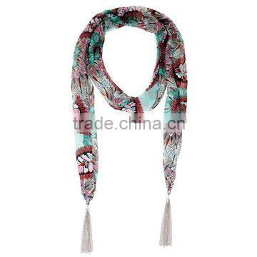 Top Sale Passion Tropical Plants Printing Scarf,functional Scarf photo-4