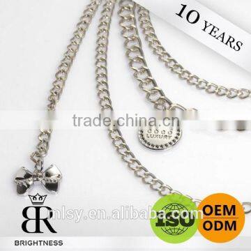 Decorative metal fashion zinc alloy ornament chain for clothes F1-80001