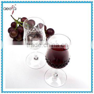 Hot sale glass goblet drinking clear glass wine cup