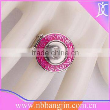 New style alloy button ring in unicorn costume