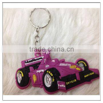 new cheap promotion sports car PVC keychain