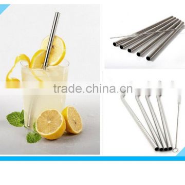 Hot sale Slightly &Bent Drinking Straws Stainless Steel Straws