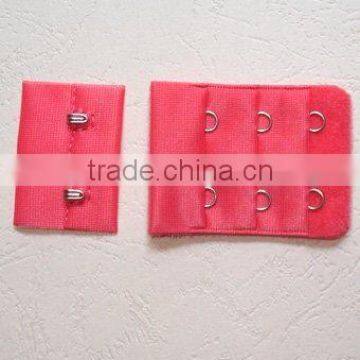 Red nylon bra hook and eye tape