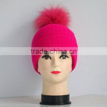 2016 Hot Selling Fur Hats With Fox Fur Poms photo-5