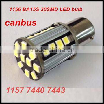 CANBUS 1156 BA15s 30SMD NO ERROR WARNING LED Car Xenon Auto Turn Signal Bulbs 382 P21W White Amber DC12V Parking Lamps