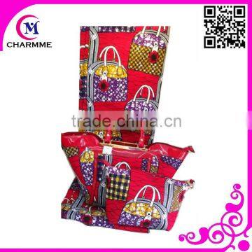 Wax matching bag WB-0148 african wax prints handbag for big wedding dress