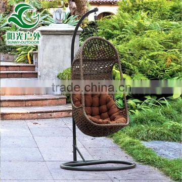 Outdoor garden hanging chair garden rattan rocking chair cheap price