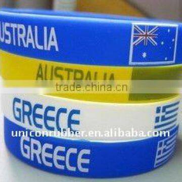 silicone country Australia printed bracelet