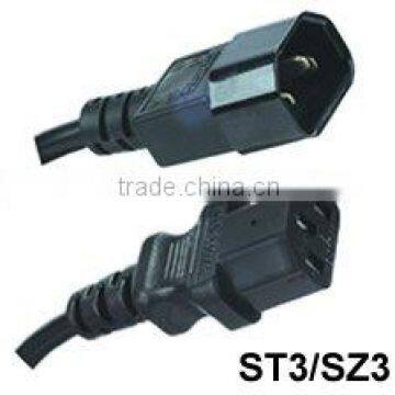 European VDE Power Cords (Schuko Power Cords) H05VV-F 3X1.0