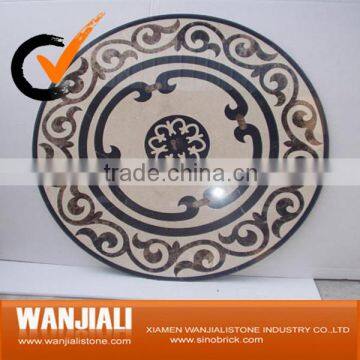 Marble waterjet medallion