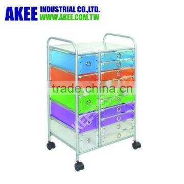 Plastic Organizer Drawer Storage Rolling Cart photo-2