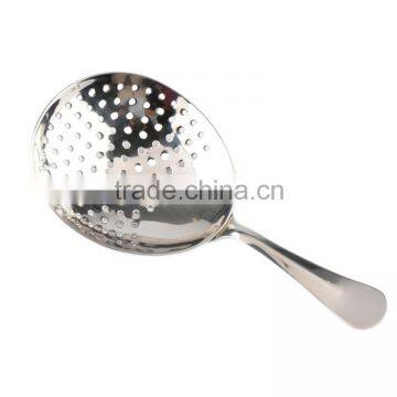 Popular style stainless steel barware julep strainer mirror