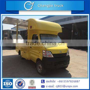 New design hot sale cheap price gasoline type mobile fast food truck for sale