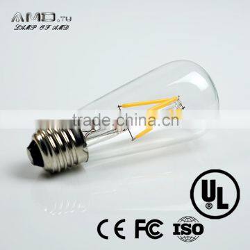 Clear antique vintage retro ST58 E26 E27 B22 energy saving chandelier 3w Edison led lights led bulb