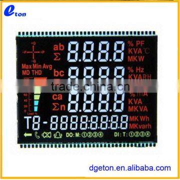 Custom transmissive 7 segment LCD display