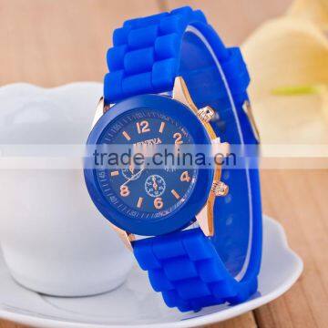 Classic Geneva Fashion Brand Hot Sell Cheap Silicone Watch Battery
