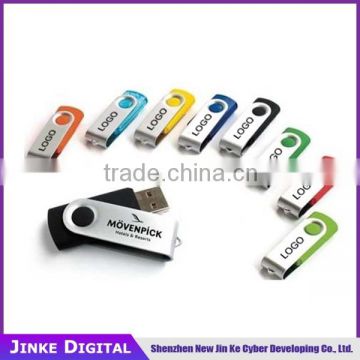 OEM logo Printed USB Flash Drive , Hot Selling USB Stick , Swivel USB 2/4/8/16/32GB