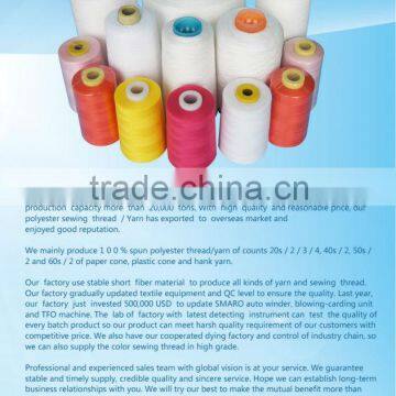 12/4 100% Raw White Spun Polyester Yarn photo-6