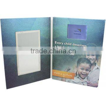 High quality usb digital video player greeting cards with TFT LCD screen for business invitation