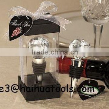 Crystal Wine Stopper Gift Set