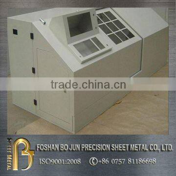 China manufacturer sheet metal enclosure fabrication, customized steel instrument steel enclosure made by japan machines