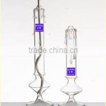 Tall Clear Glass candle holder For Home decoration