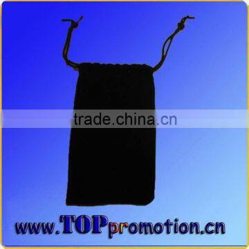 black flocking small gift bag