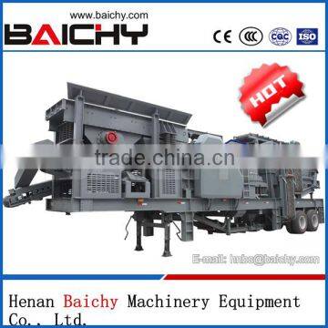 Favorites Compare Saving 1/3 energy mobile tire crusher produced by Baichy professional manufacture