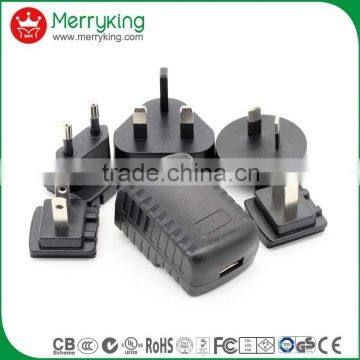 Multi Plugs uk us eu ul ce Rohs gs bs 5VDC 2a 1a Usb Wall Charger With Low Price photo-6