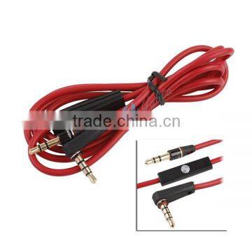 Replacement Male To Male Cable With Mic 3.5mm Car Stereo Cable