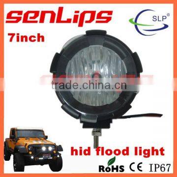 high power senlips 7inch 35W hid driving lamp spot/flood 4wd 3200LM for truck boat suv atv