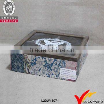 mdf shabby chic decorative wood storage boxes
