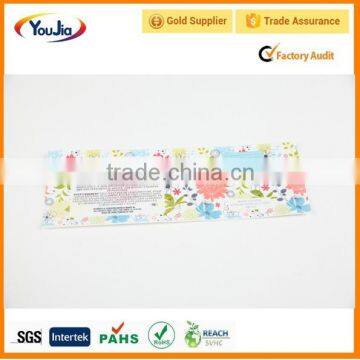 Fashion printed garment label clothing size sticker