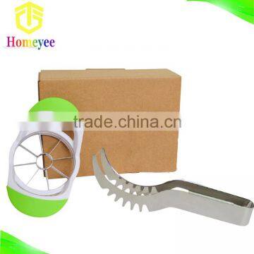 Marketing mix apple slicer and stainless steel watermelon slicer set