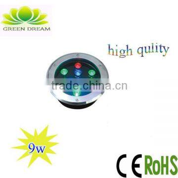 china alibaba high Power Round 9W LED solar Inground Light