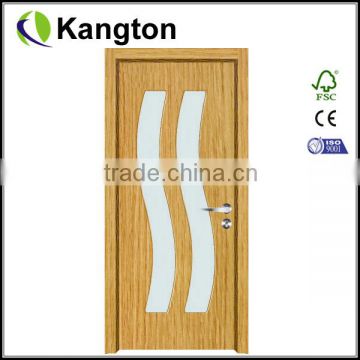 Interior simple pvc toilet door pvc bathroom door