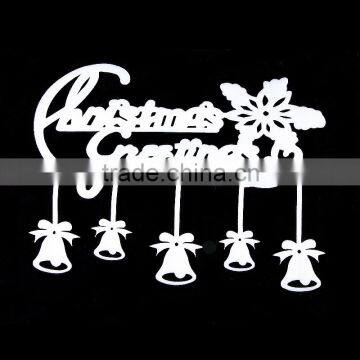 Christmas ornaments Glass bell alphabet stickers