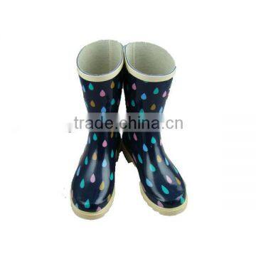 new design Lady fashion rubber rain boots