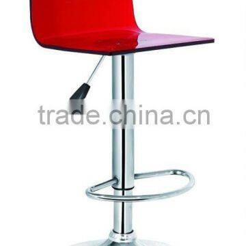 Red Acrylic bar stools with various colors for reference