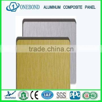 Silver Brush Finish Aluminum Composite Panel/acp/acm