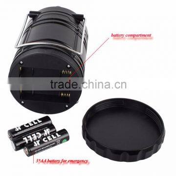 High Quality 6 LED Hand Lamp Rechargable Collapsible Solar Camping Lantern Tent Lights for Outdoor Lighting photo-5