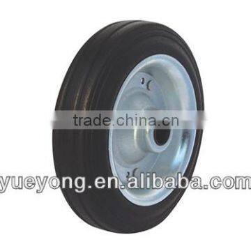 7 inch Solid rubber wheel/lawn mover wheel/plastic wheel