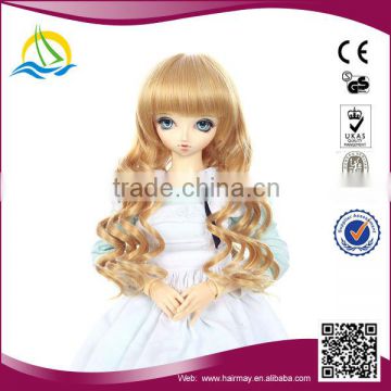 2014 New arrival High Temperature Fiber curly doll wig