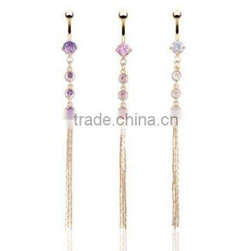 Women Sex Tassel Zircon Bell Ring Navel Ring Sell