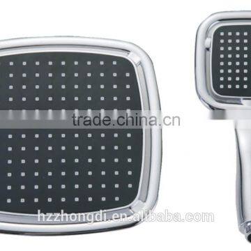 New Design Square Black Overhead Shower and Hand Shower With One Function