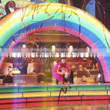 Stage Decorative Inflatable Rainbow Archway for Festival Decoration